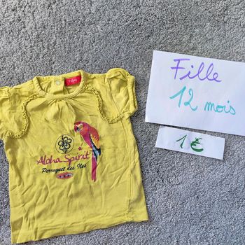 T-shirt fille 12 mois