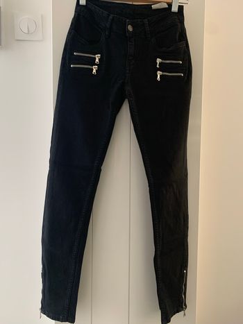 Pantalon slim noir school rag