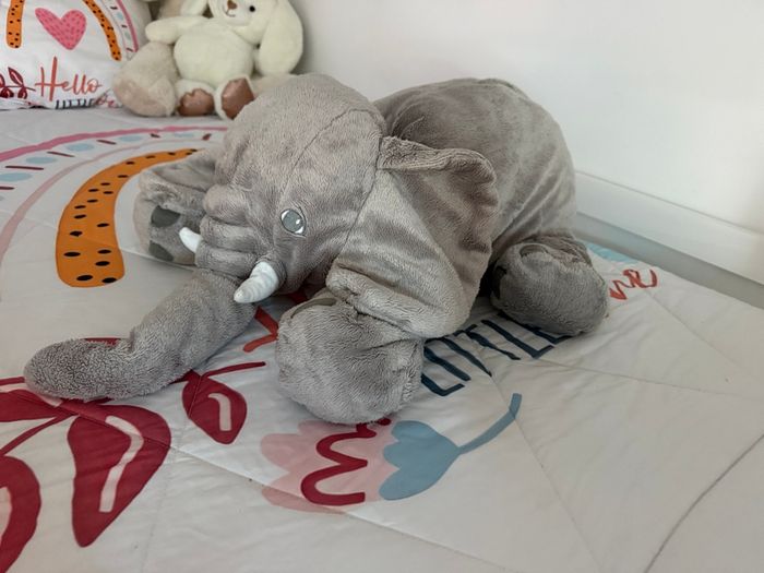 Oreiller en Peluche - Mode - Éléphant - 50x60 cm - Gris - Matériau de Haute Qualité - photo numéro 3