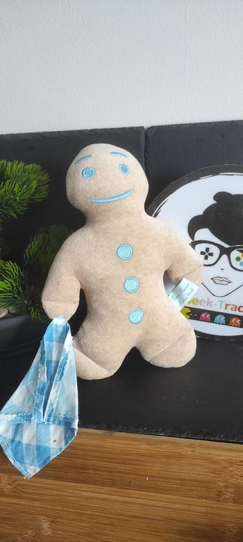 peluche bonne maman monsieur biscuit peluche doudou beige bleu blanc vichy mouchoir