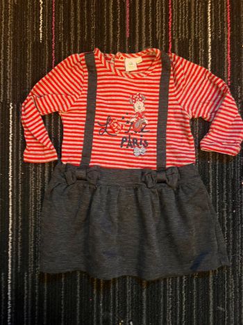 Robe Minnie Paris taille 9 mois