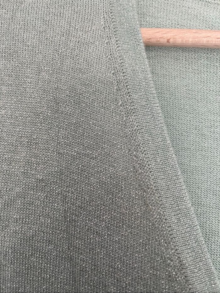 Gilet vert à paillettes - photo numéro 2