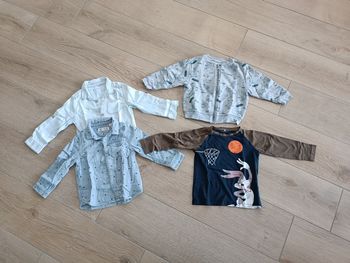 Lot de 4 hauts garçons taille 3 ans
