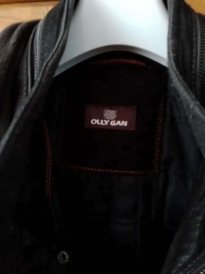 Blouson vintage en cuir Olly Gan taille XL - photo numéro 12