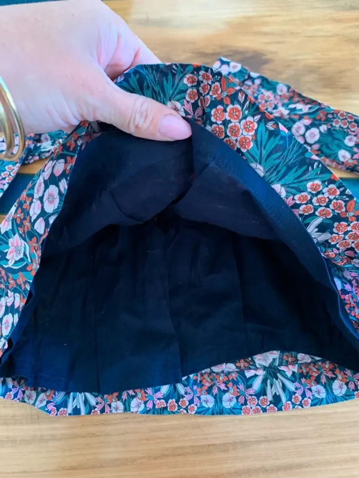 Robe fleuris Jacadi manches longues taille 12 mois - photo numéro 4