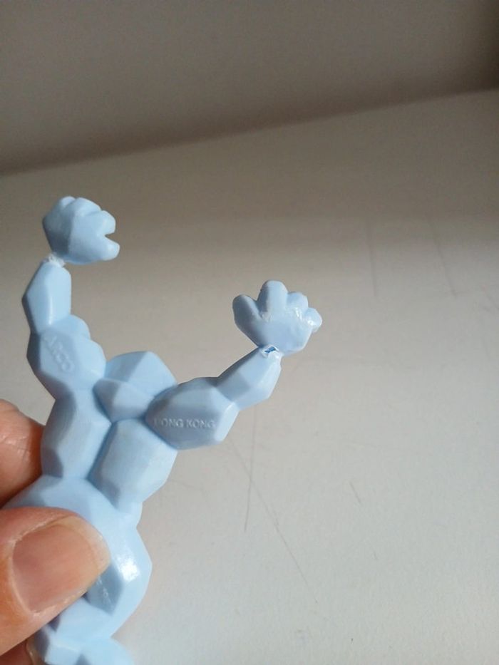 Figurine Arco 1987 mad scientist rare blue rock allien - photo numéro 3