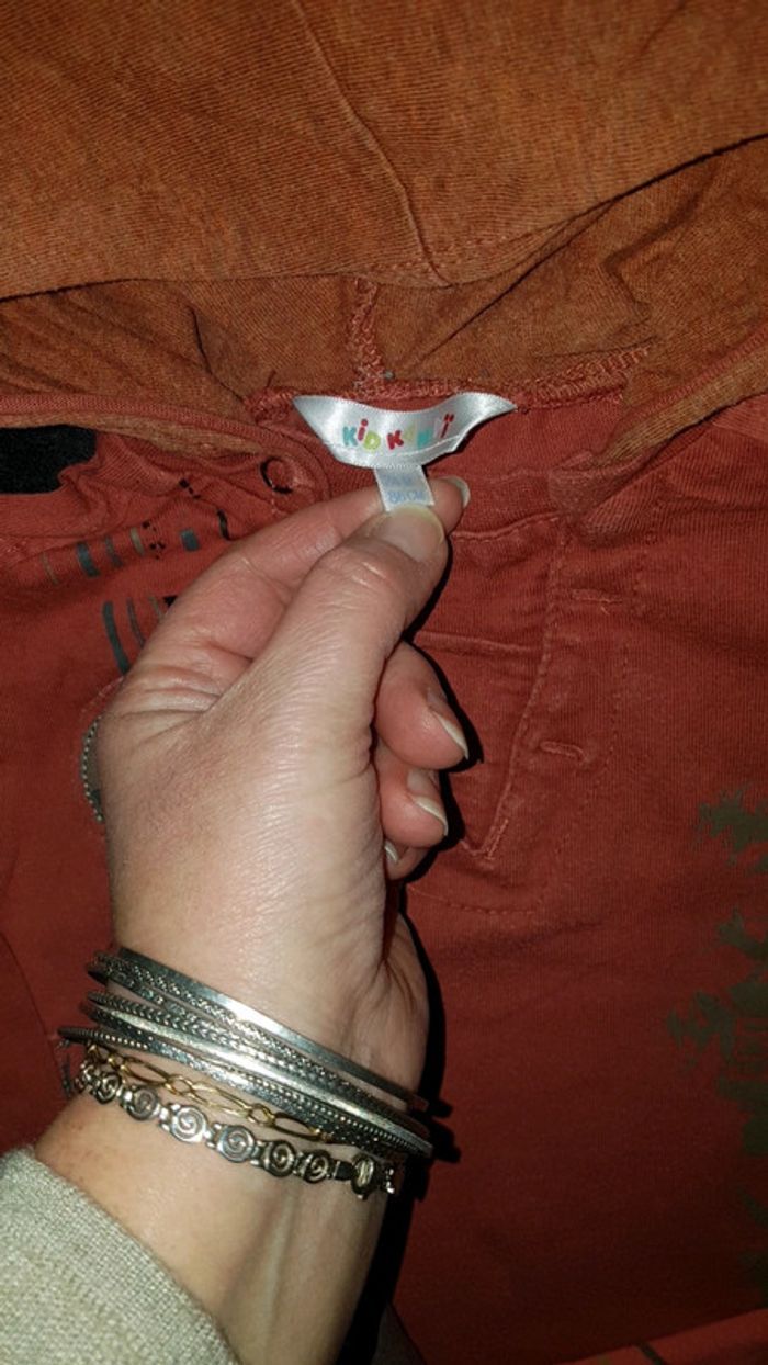 Lot de 3 tee-shirt manche longue Bordeaux et marron taille 24 mois ou 2 ans - photo numéro 5