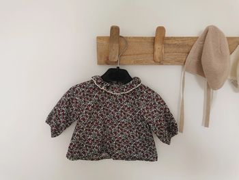 Blouse velours fleurie