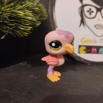 Littlest Petshop LPS Pink Flamingo Flamand Rose 1687 Authentic Original