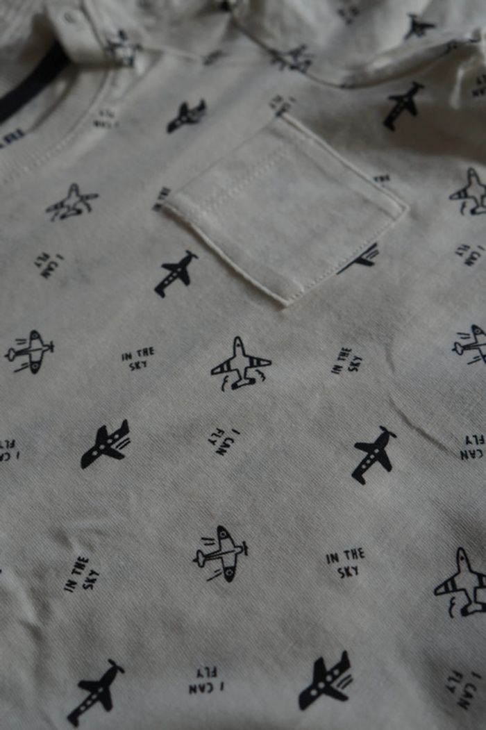 T shirt manches longues 6 mois avion - photo numéro 2
