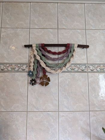 Rainbow mural en macramé 🌸