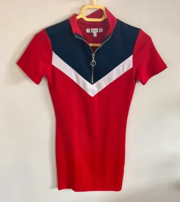 Robe jennyfer bleu blanc rouge