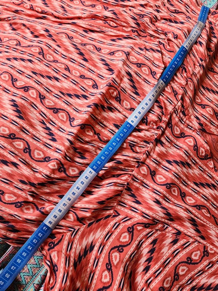 Robe longue rouge/rose à motifs TU 36/44 - photo numéro 10