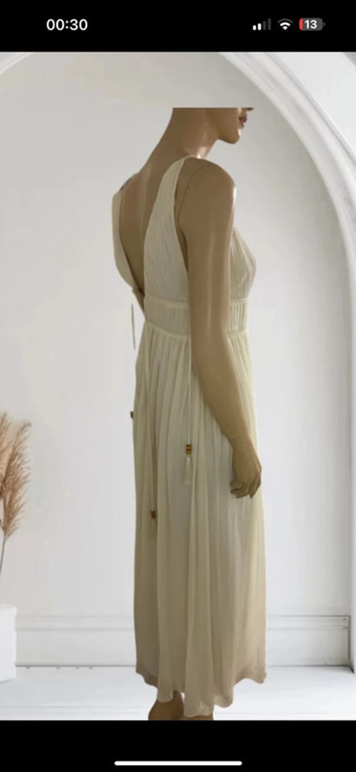 Robe beige Patrizia Pepe neuve – taille 42 élégante et fluide - photo numéro 9