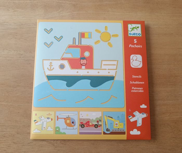 Lot 2 jeux puzzle et pochoirs - photo numéro 2