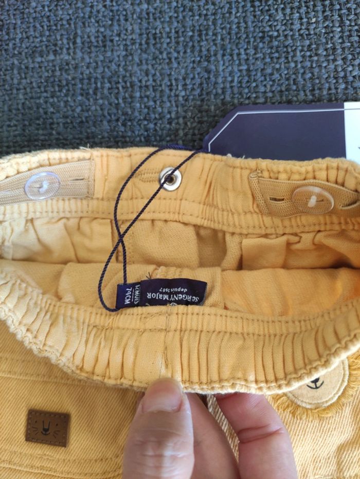 Pantalon coton épais neuf 12 mois - photo numéro 4