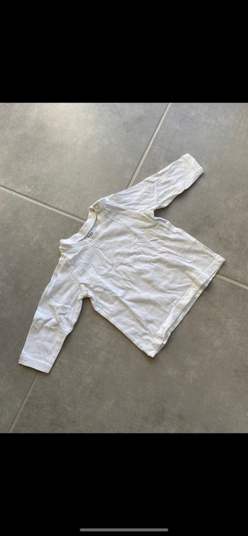 Tee shirt manches longues Coton organic mixte 3 mois