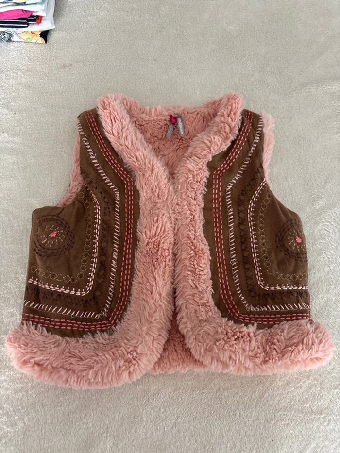 Gilet veste sans manches polaire doux hiver 4 ans