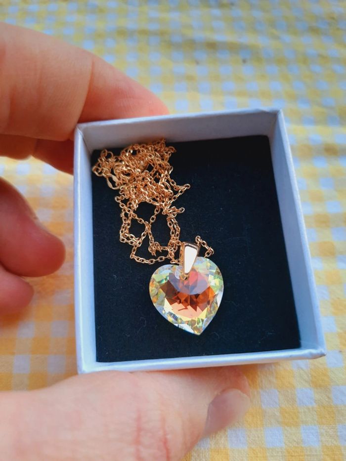 Collier cœur cristal MYC - photo numéro 3