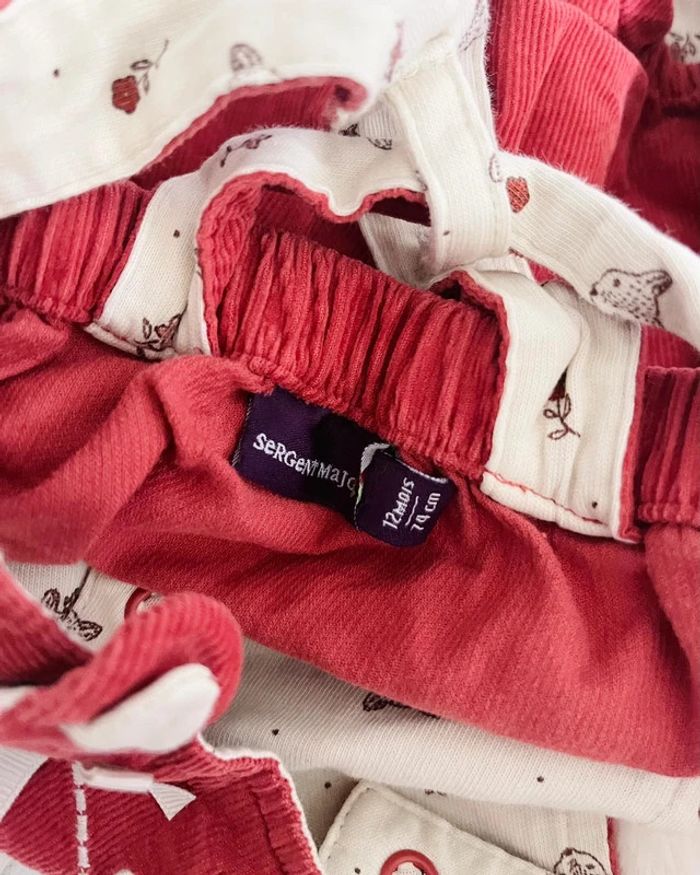 Ensemble barboteuse rouge + veste sans manches assorti 12 mois - Sergent Major - photo numéro 8