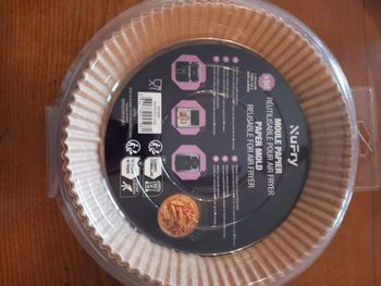Lot 50 moules papier cuisson air fryer 