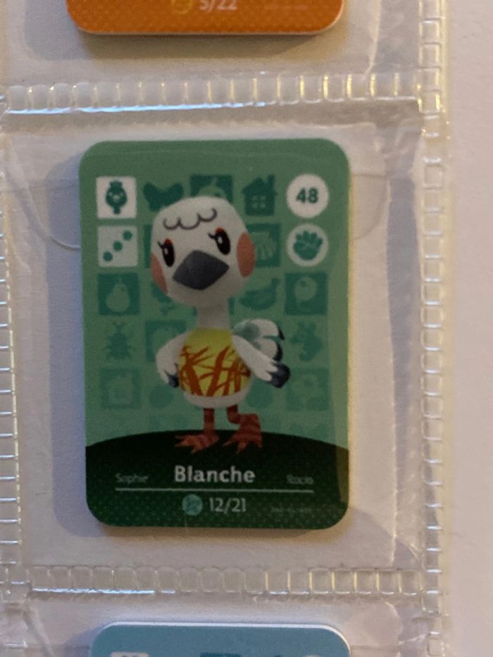 mini carte amiibo blanche