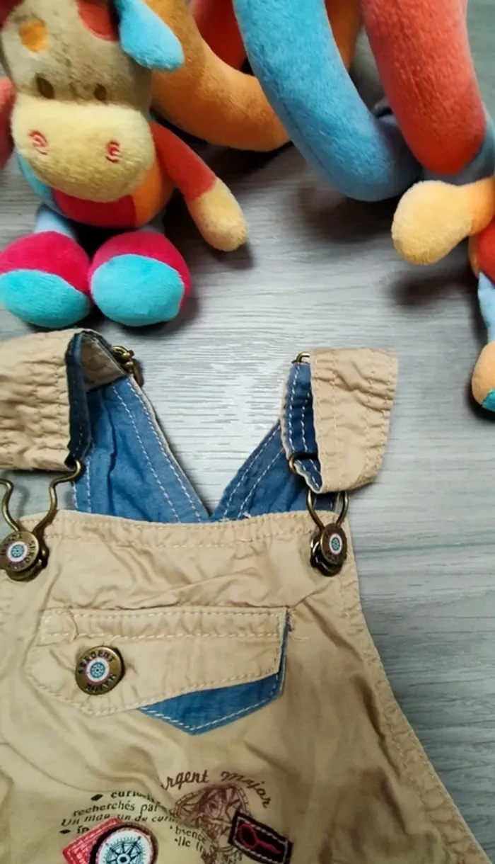 Salopette beige garçon 18 mois Sergent Major - photo numéro 3