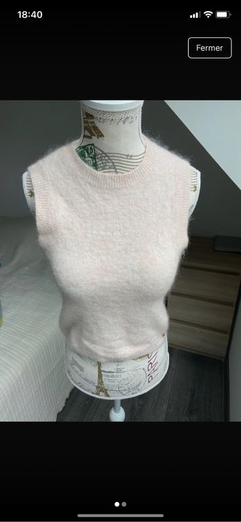 Pull col en V hiver taille O de marque Des petits hauts