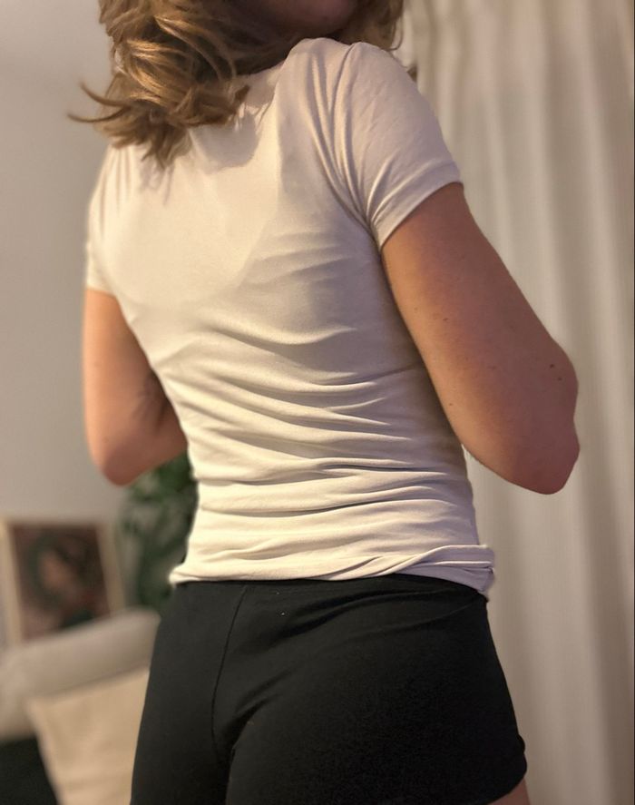 Haut sport h&M blanc crème - photo numéro 2