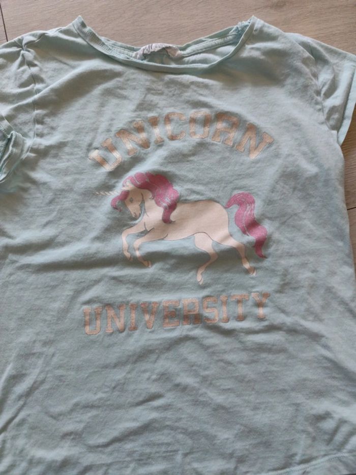 T-shirt fille licorne - photo numéro 2