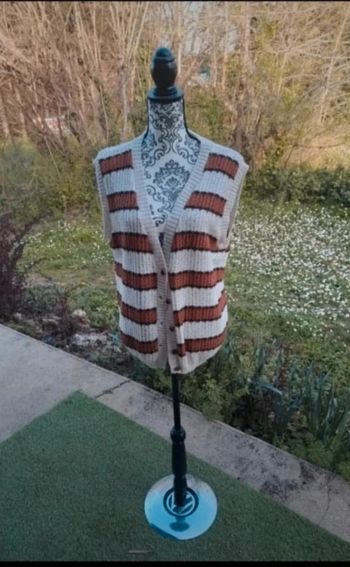 Veste laine sans manche T38