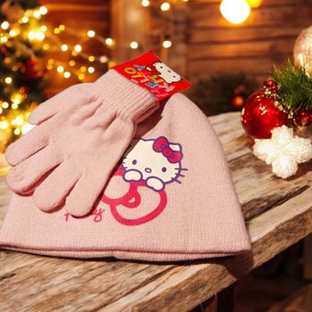 Bonnet et gants Hello Kitty taille 4/6 ans