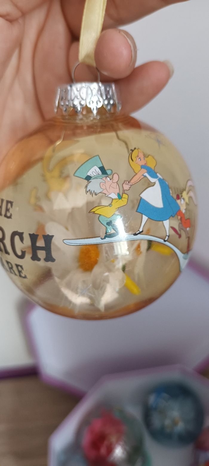 Coffret 7 boules de Noël disney Alice au pays des merveilles - photo numéro 2