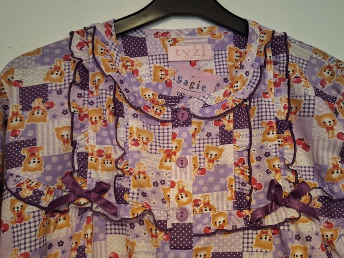 Pyjama deux pièces imprimé oursons neuf avec étiquette - photo numéro 3