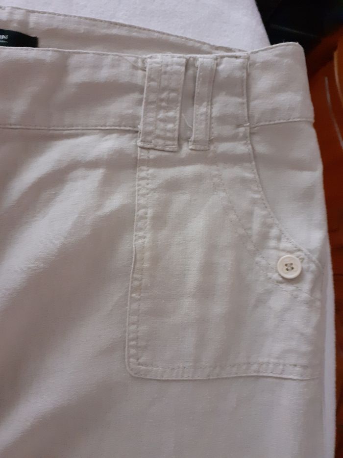 Pantalon 7/8ème  lin - photo numéro 2
