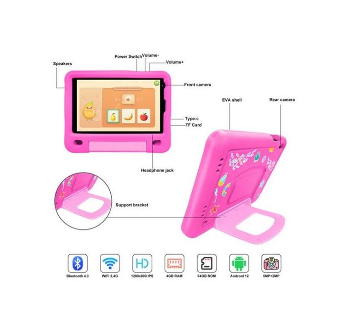 Tablette Enfants 8 Pouces, 8Go RAM,128Go ROM, Tablette Android 13 Neuve sous blister - photo numéro 2