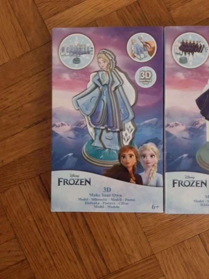 Lot 2 figurines 3D reine des neiges a construire - photo numéro 2