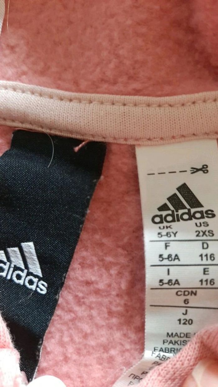 Veste adidas a capuche et zip - photo numéro 4