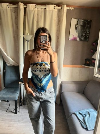 Carré à nouer vintage grunge Ibiza Summer