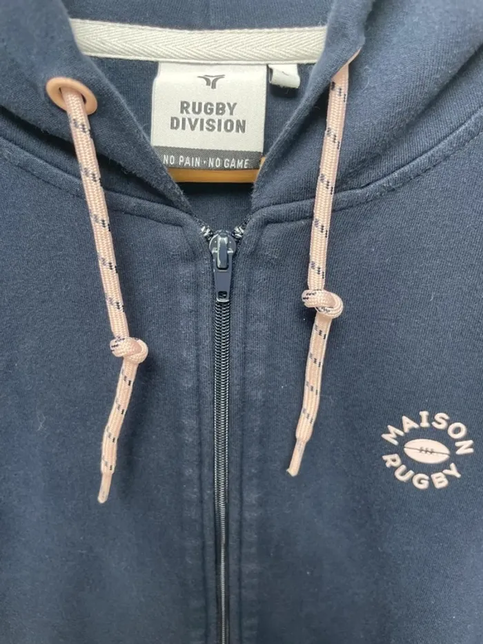 Maison Rugby / Rugby Division full zip hoodie jacket Mens L - photo numéro 4