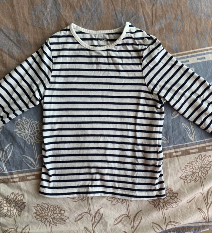 Teeshirt LM kiabi ligné marin 36 mois