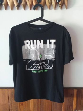 Tee-shirt avec inscription noir