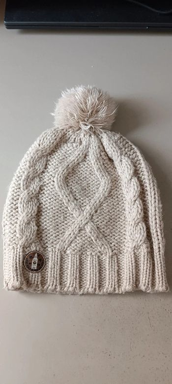 Bonnet sergent major taille 52/53 couleur crème