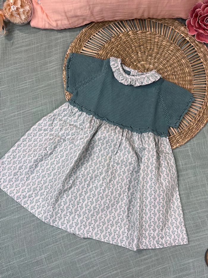 Robe bi-matière 18 mois