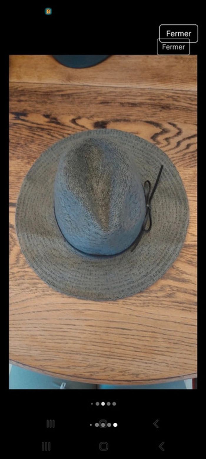 Chapeau femme gris création Française 58cm - photo numéro 13