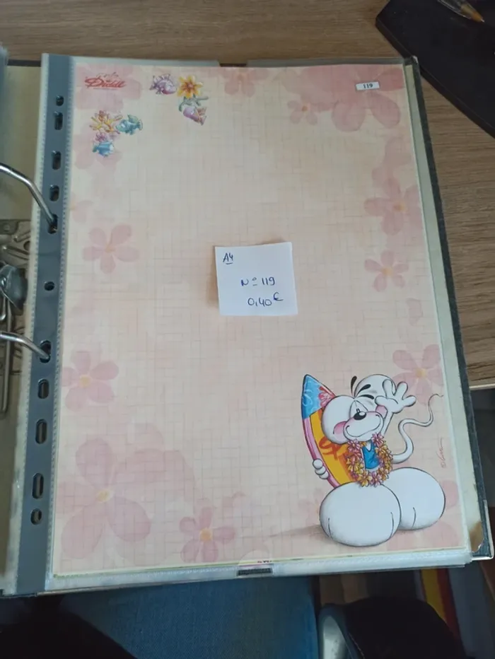 Feuille Diddl A4 119 0,40€