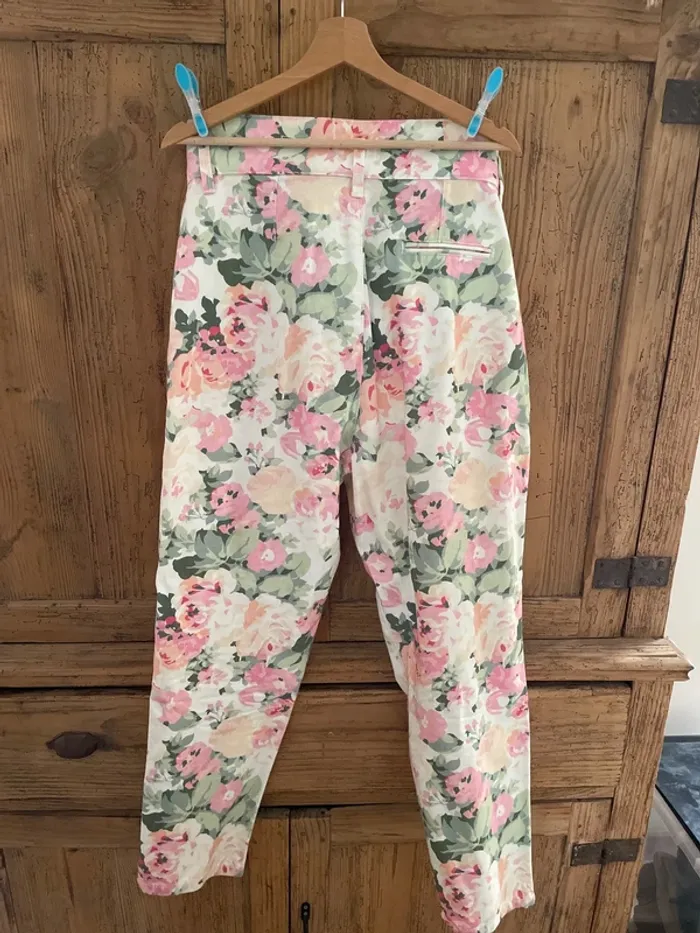 Pantalon Sezane t 44 fleurs - photo numéro 3
