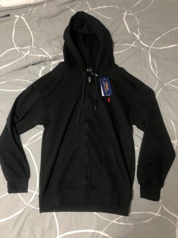 Veste / sweat Ralph Lauren noir et rouge en coton 