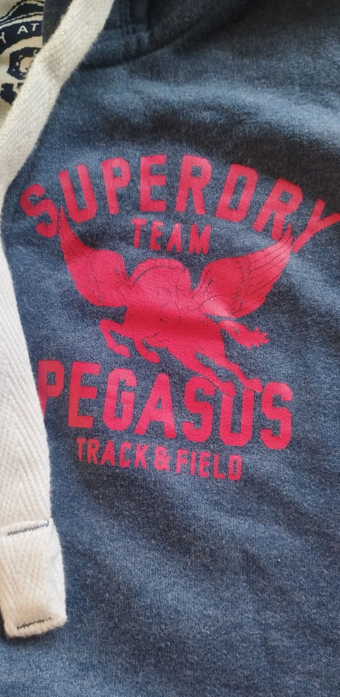 Sweat à capuche zippé Superdry femme taille XS - photo numéro 4