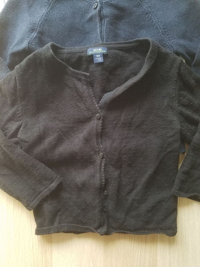 Lot 3 gilets fille 18 mois - photo numéro 2